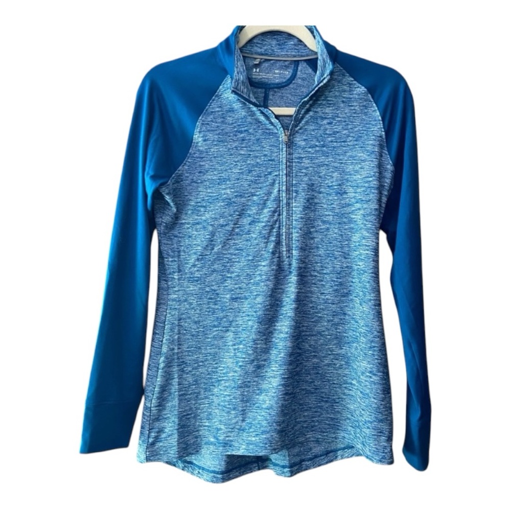 Under Armour Blue 1/2 Zip Long Sleeve Jacket - Size Small